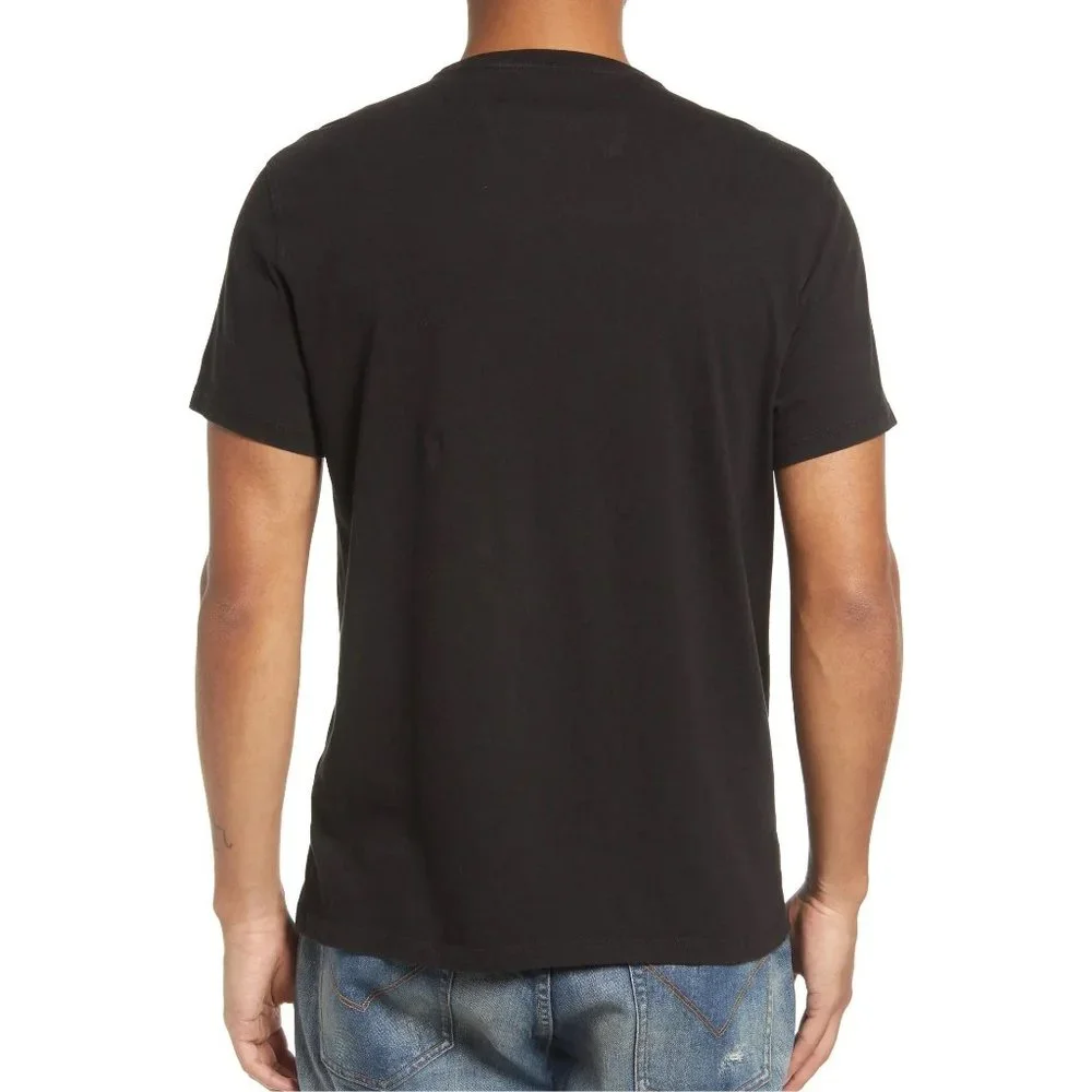 John Varvatos Men's The Band Group Retro Classic Rock Graphic Crew T-Shirt Black - Picture 3 of 6